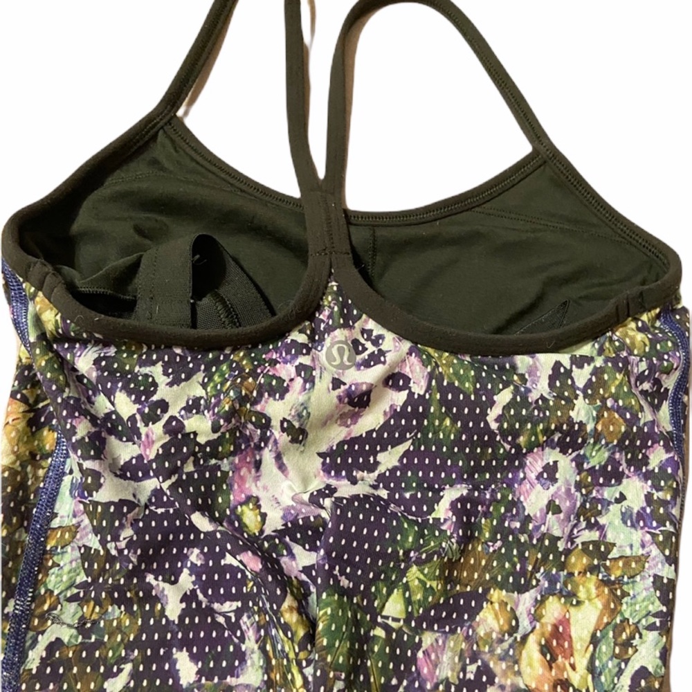 Lululemon Power Y Floral Mesh Tank Top
